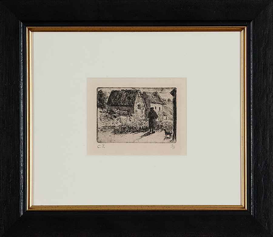 La rentrée du Berger - Camille Pissarro (1830 - 1903)